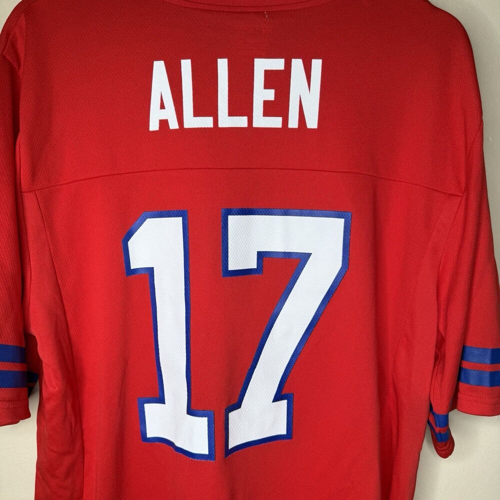 Josh Allen Buffalo Bills Jersey Mens Large Red Alternate NFL Football NWT - Picture 3 of 8